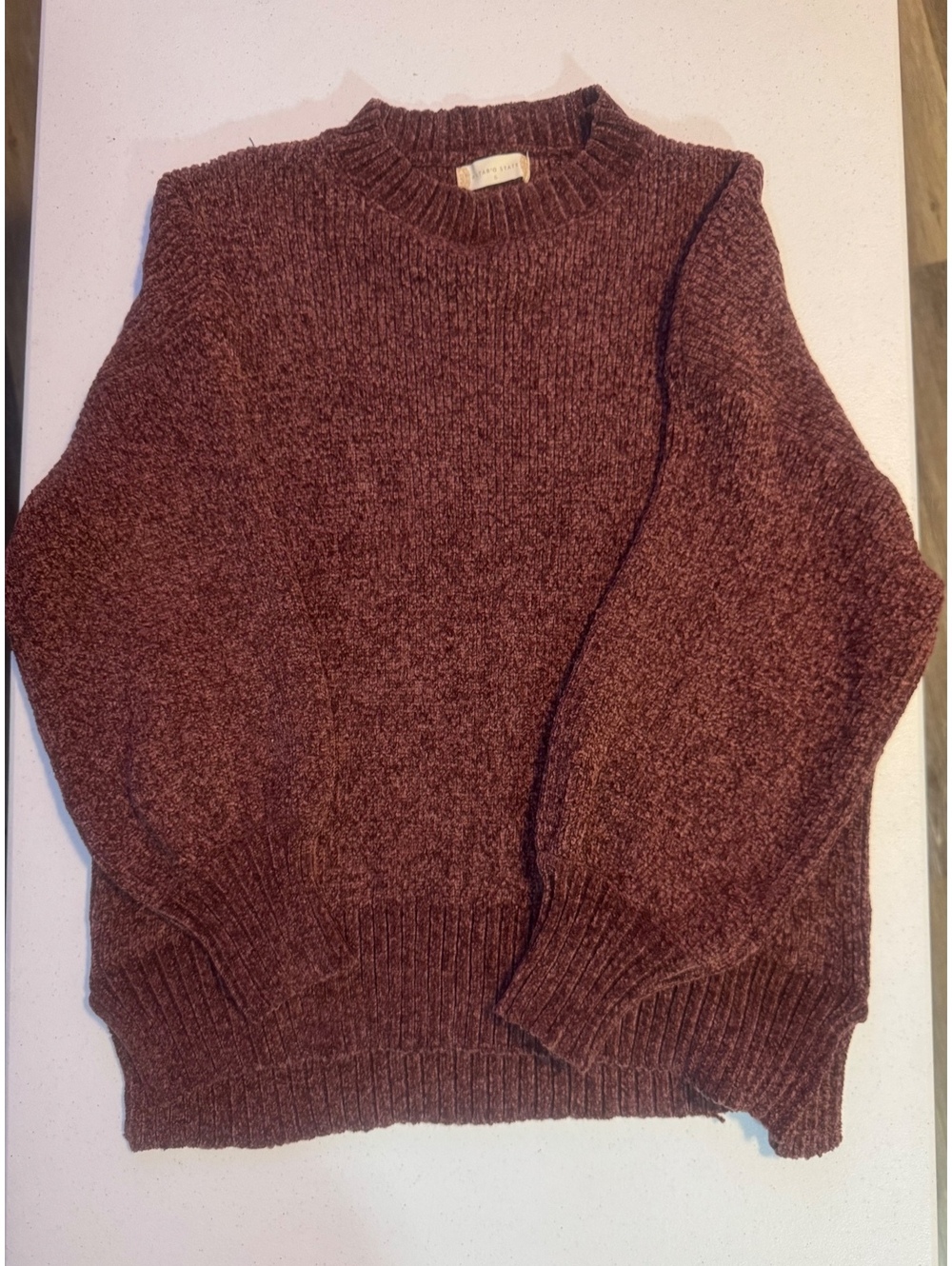Altar'd State Women's Chenille Sweater Size Small Rust